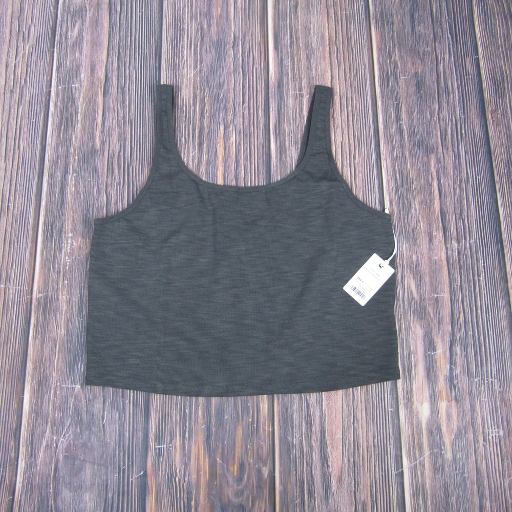 Marine Layer NEW NWT Womens XL Gray Studio Longline Tank Top Crop